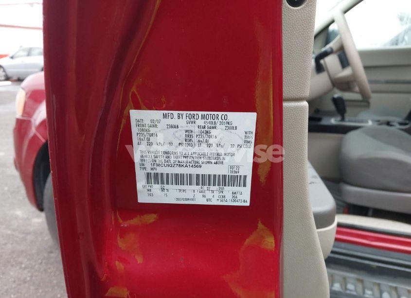 Photo 9 of 2008 Ford Escape XLS (VIN 1FMCU92Z78KA14569)