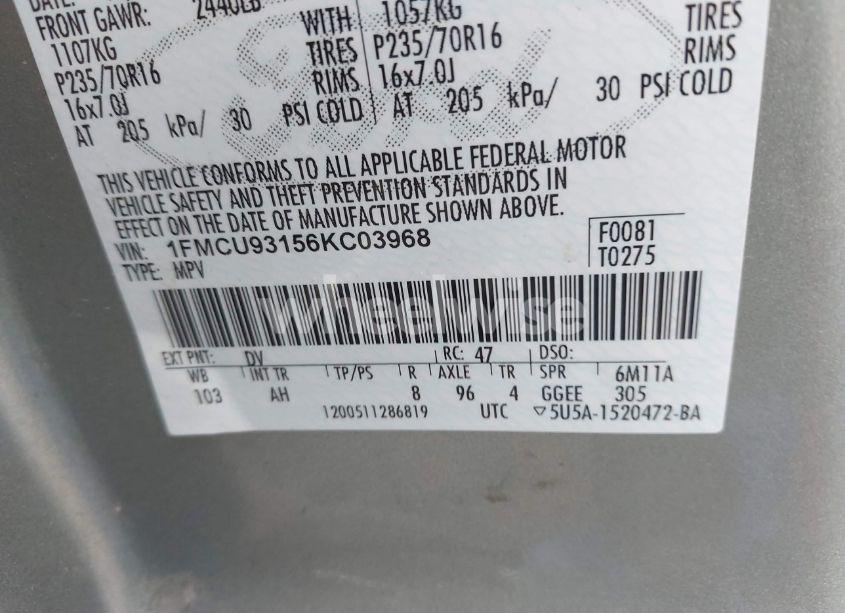 Photo 9 of 2006 Ford Escape XLT/XLT SPORT (VIN 1FMCU93156KC03968)