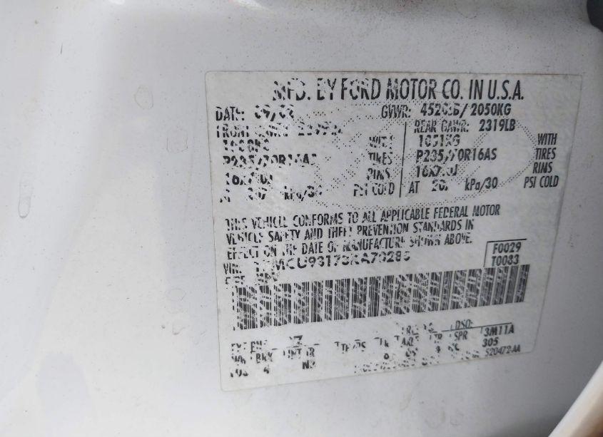 Photo 9 of 2003 Ford Escape XLT (VIN 1FMCU93173KA70285)