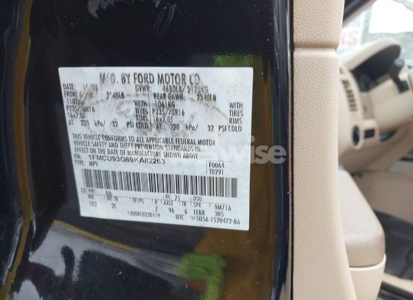 Photo 9 of 2009 Ford Escape XLT (VIN 1FMCU93G69KA82263)