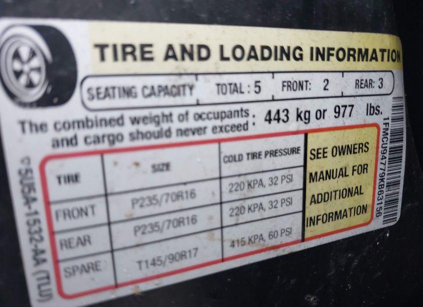 Photo 9 of 2009 Ford Escape LIMITED (VIN 1FMCU94779KB63156)