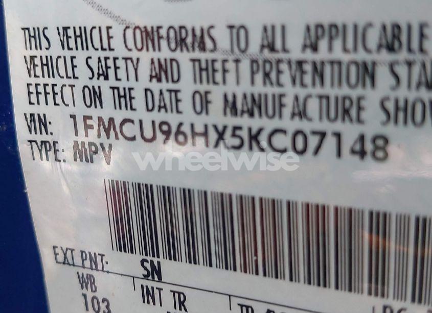 Photo 9 of 2005 Ford Escape HYBRID (VIN 1FMCU96HX5KC07148)