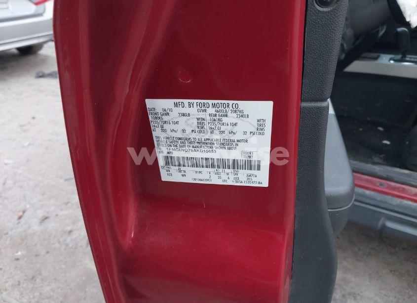 Photo 9 of 2010 Ford Escape XLT (VIN 1FMCU9D79AKD15653)