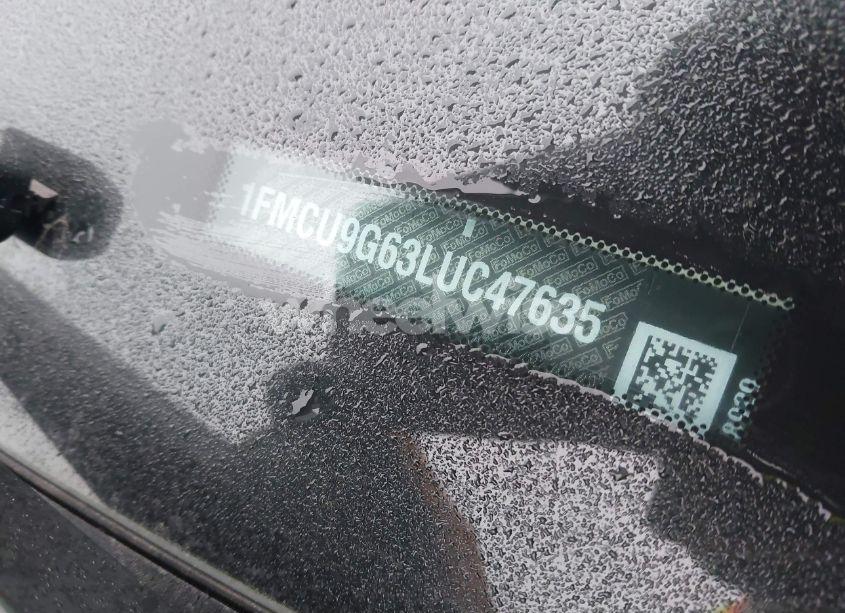 Photo 9 of 2020 Ford Escape SE (VIN 1FMCU9G63LUC47635)