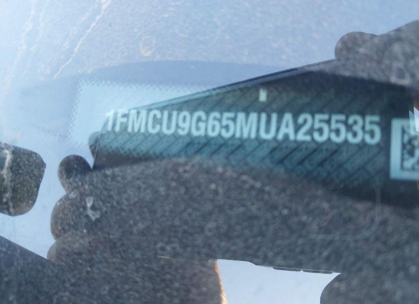 Photo 9 of 2021 Ford Escape SE (VIN 1FMCU9G65MUA25535)