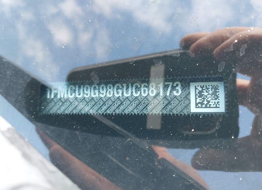 Photo 9 of 2016 Ford Escape SE (VIN 1FMCU9G98GUC68173)