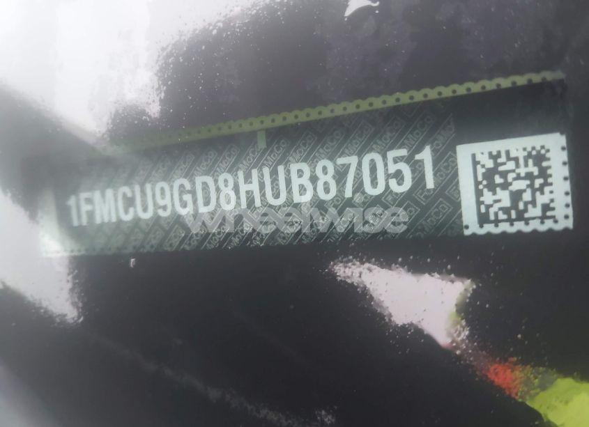 Photo 9 of 2017 Ford Escape SE (VIN 1FMCU9GD8HUB87051)