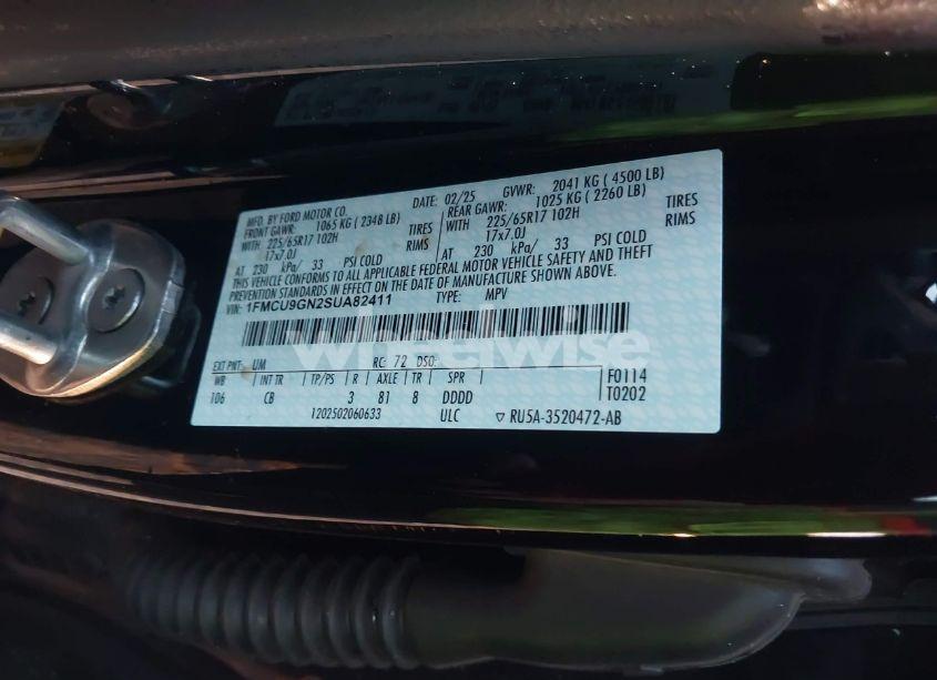 Photo 9 of 2025 Ford Escape ACTIVE (VIN 1FMCU9GN2SUA82411)