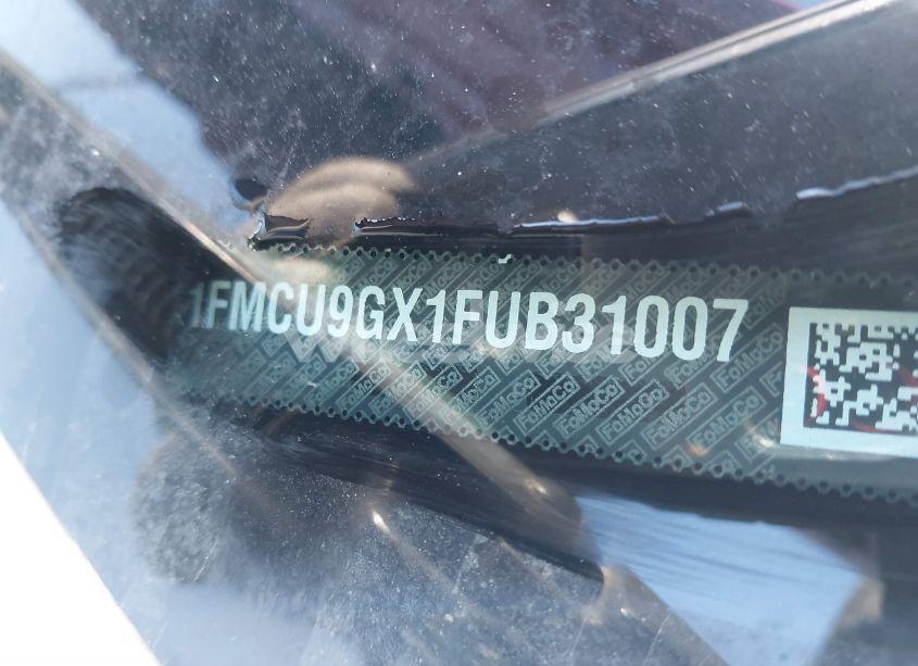 Photo 9 of 2015 Ford Escape SE (VIN 1FMCU9GX1FUB31007)