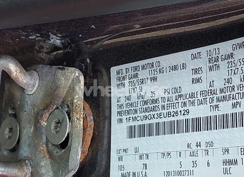 Photo 9 of 2014 Ford Escape SE (VIN 1FMCU9GX3EUB26129)