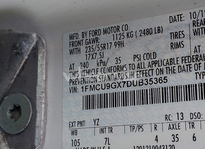 Photo 9 of 2013 Ford Escape SE (VIN 1FMCU9GX7DUB35365)