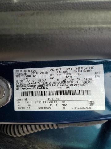 Photo 8 of 2020 FORD ESCAPE SEL (VIN 1FMCU9H65LUA89989)
