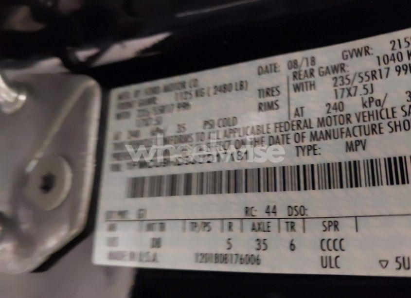 Photo 9 of 2018 Ford Escape SEL (VIN 1FMCU9HD9JUD17181)