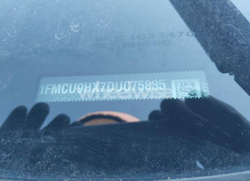 Photo 9 of 2013 Ford Escape SEL (VIN 1FMCU9HX7DUC75835)