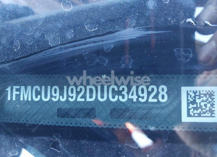 Photo 9 of 2013 Ford Escape TITANIUM (VIN 1FMCU9J92DUC34928)