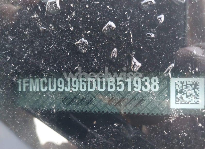 Photo 9 of 2013 Ford Escape TITANIUM (VIN 1FMCU9J96DUB51938)