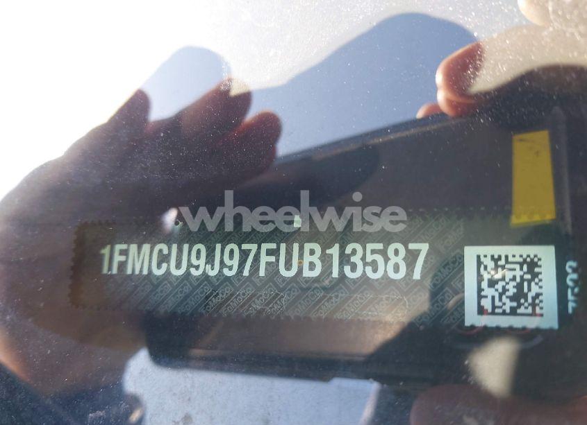 Photo 9 of 2015 Ford Escape TITANIUM (VIN 1FMCU9J97FUB13587)