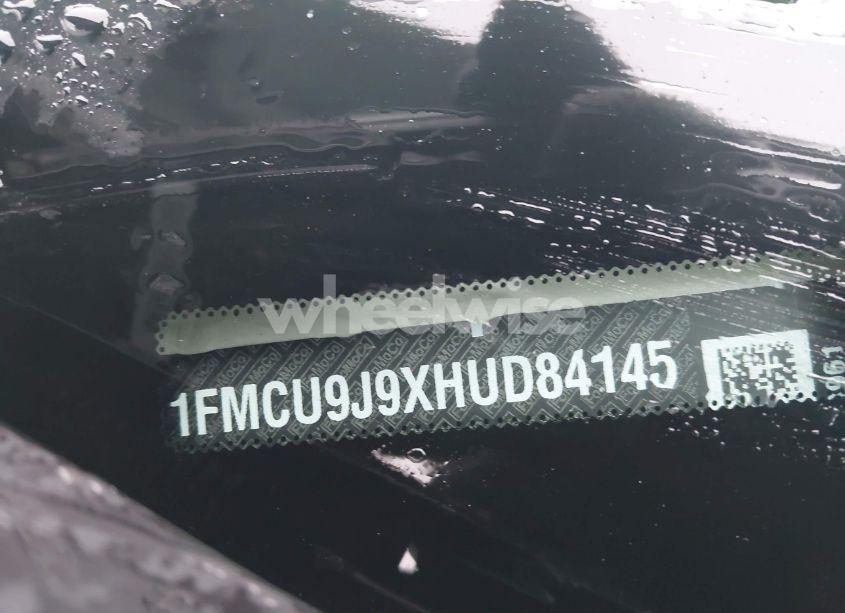 Photo 9 of 2017 Ford Escape TITANIUM (VIN 1FMCU9J9XHUD84145)