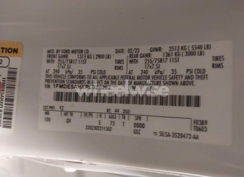 Photo 9 of 2023 Ford Bronco BIG BEND (VIN 1FMDE5AHXPLB20297)