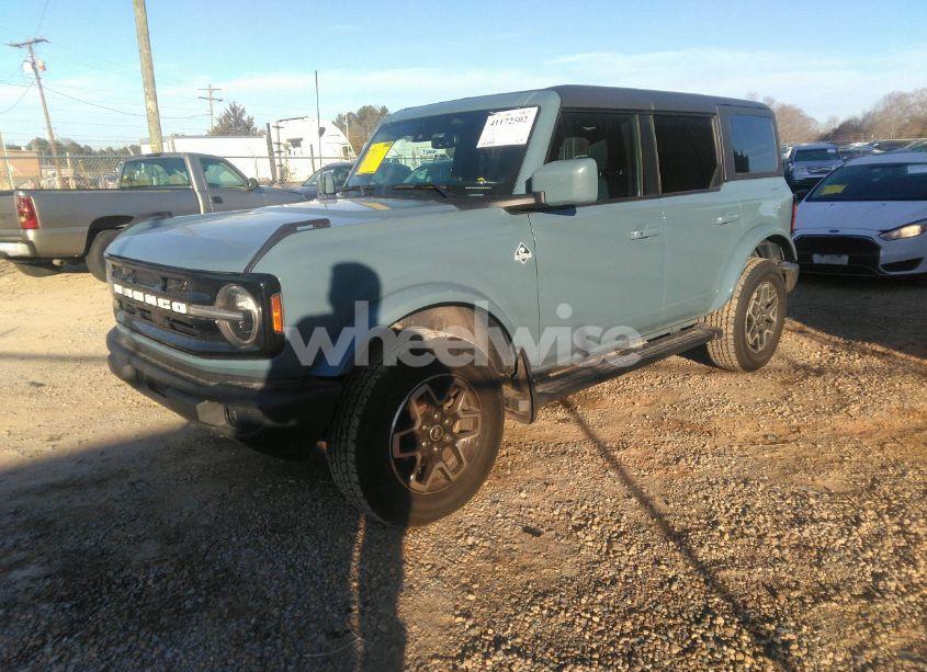 Photo 2 of 2021 Ford Bronco OUTER BANKS (VIN 1FMDE5BH0MLA80029)