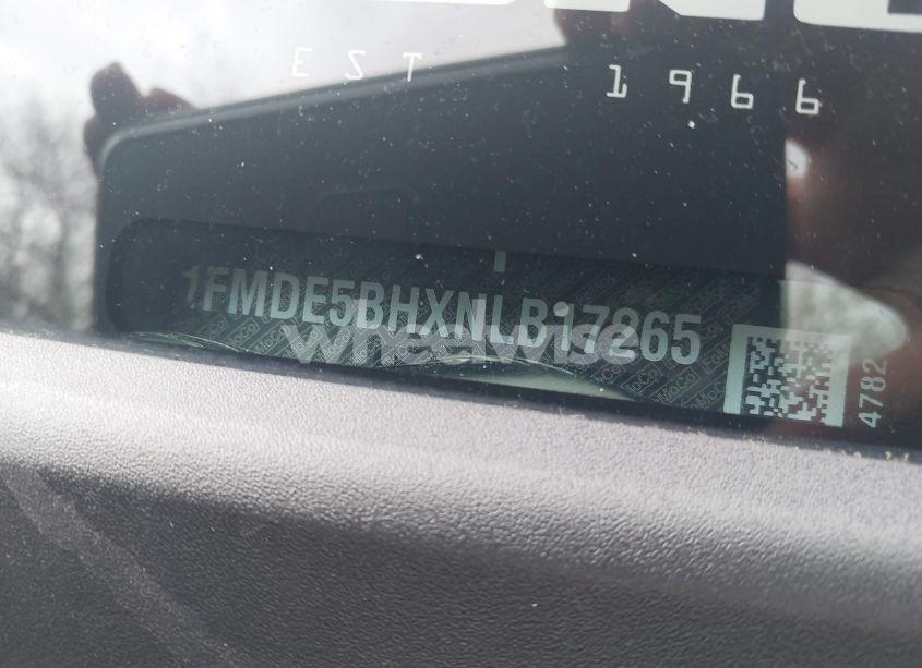 Photo 9 of 2022 Ford Bronco BIG BEND (VIN 1FMDE5BHXNLB17265)