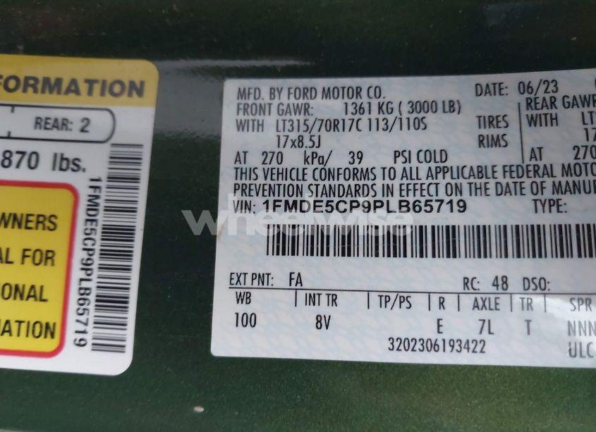 Photo 9 of 2023 Ford Bronco BADLANDS (VIN 1FMDE5CP9PLB65719)