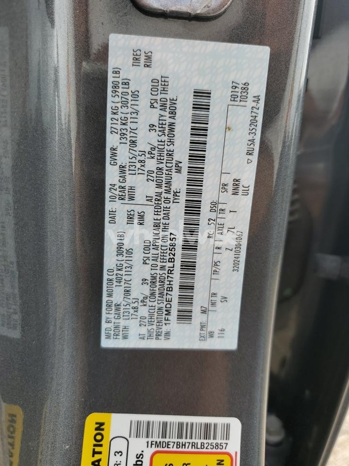 Photo 13 of 2024 FORD BRONCO BIG BEND (VIN 1FMDE7BH7RLB25857)