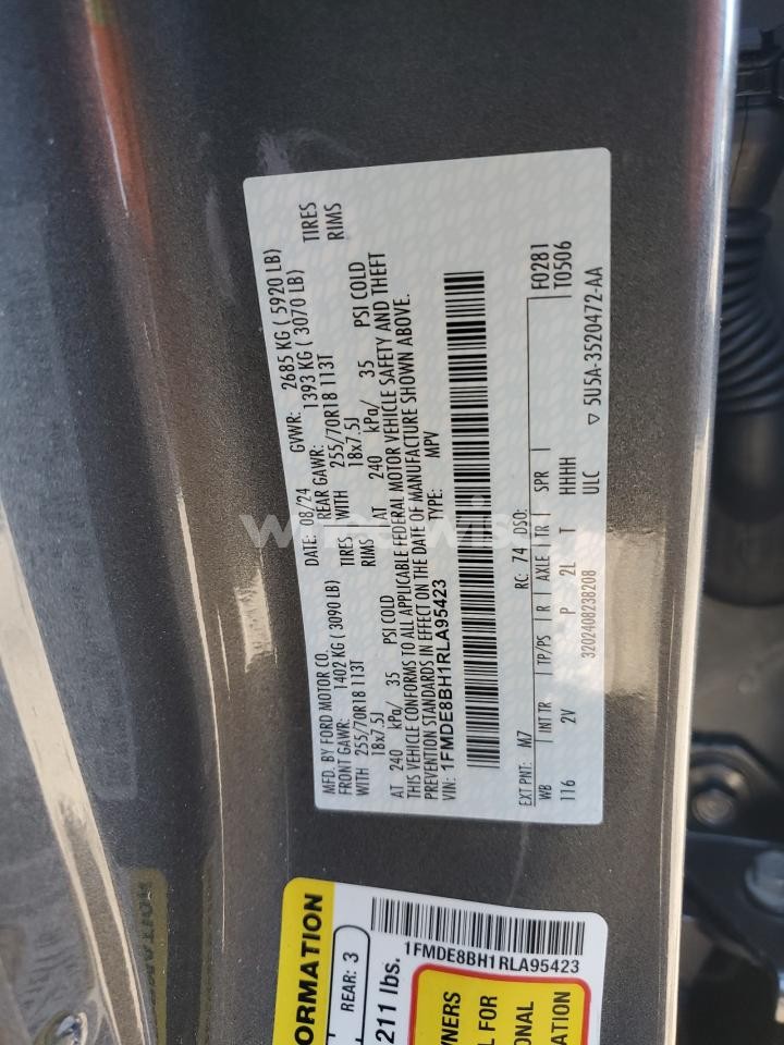 Photo 13 of 2024 FORD BRONCO OUTER BANKS (VIN 1FMDE8BH1RLA95423)