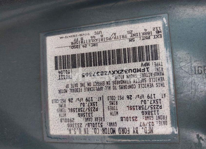 Photo 9 of 1997 Ford Explorer EDDIE BAUER/LIMITED/XL/XLT (VIN 1FMDU32XXVZB37365)