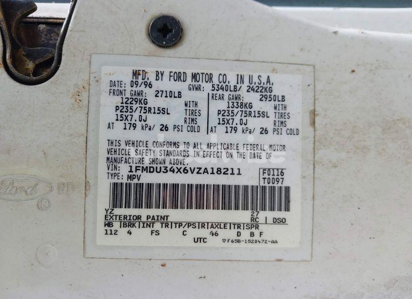 Photo 9 of 1997 Ford Explorer EDDIE BAUER/LIMITED/XL/XLT (VIN 1FMDU34X6VZA18211)