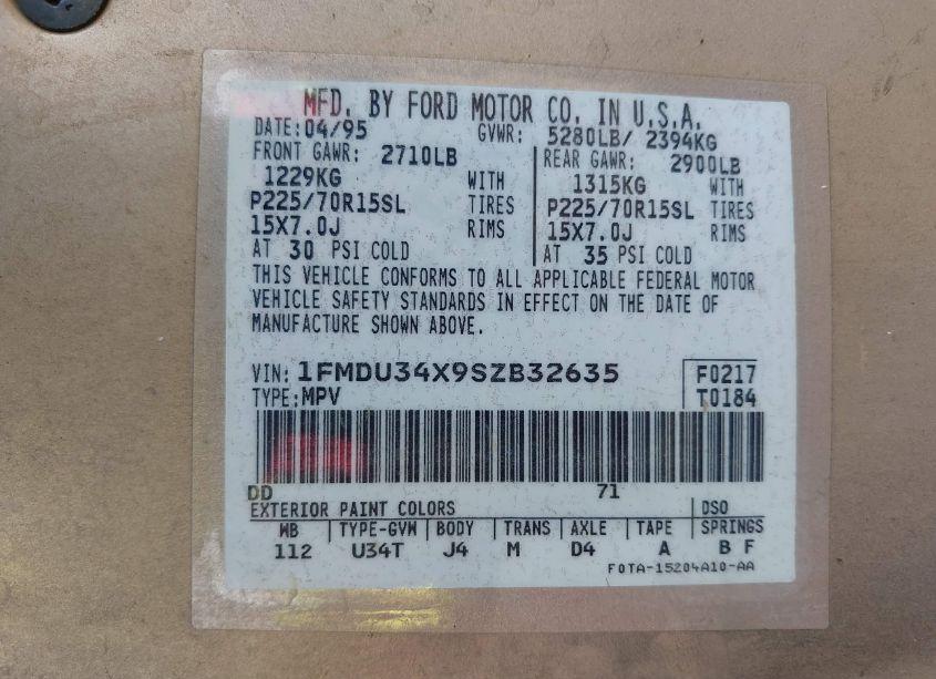 Photo 8 of 1995 Ford Explorer N/A (VIN 1FMDU34X9SZB32635)