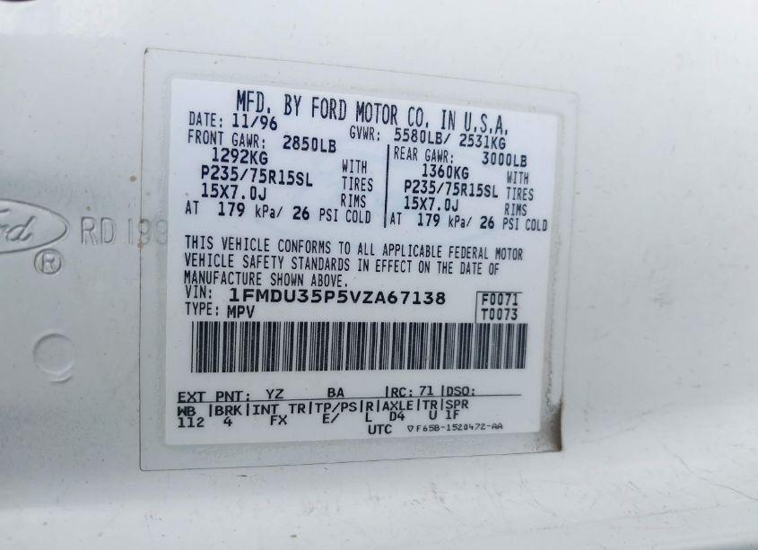 Photo 9 of 1997 Ford Explorer EDDIE BAUER/LIMITED/XLT (VIN 1FMDU35P5VZA67138)