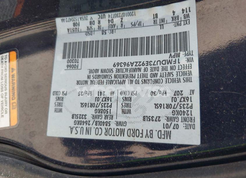 Photo 9 of 2002 Ford Explorer XLT (VIN 1FMDU73E92ZA96369)