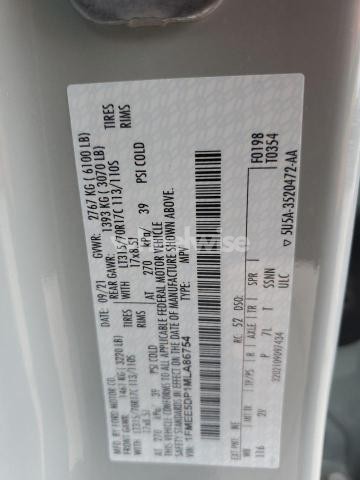 Photo 7 of 2021 FORD BRONCO BASE N/A (VIN 1FMEE5DP1MLA86754)