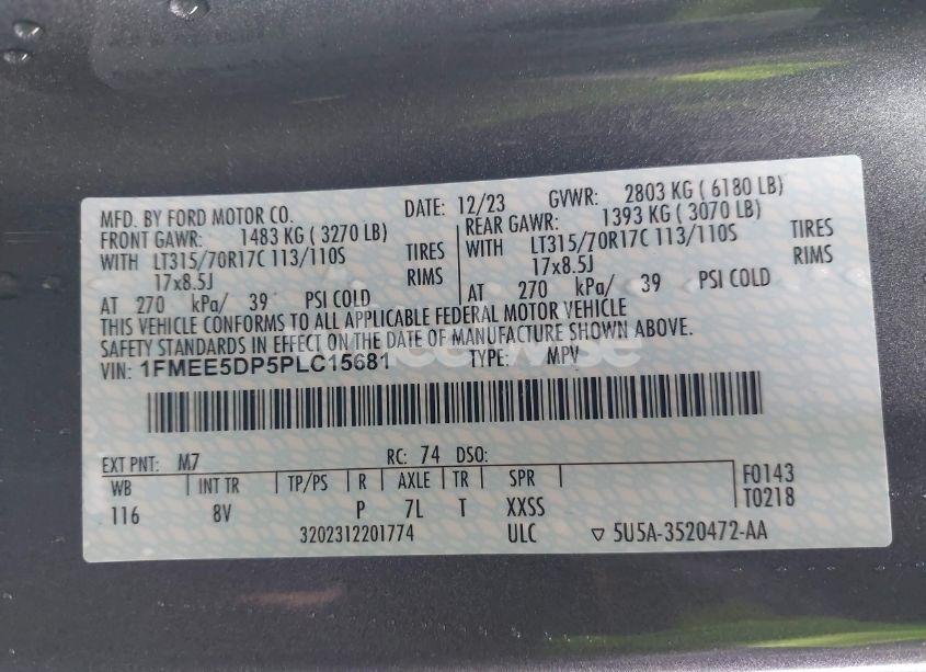 Photo 9 of 2023 Ford Bronco BADLANDS (VIN 1FMEE5DP5PLC15681)