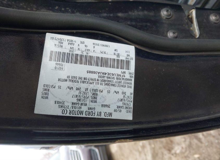 Photo 9 of 2009 Ford Explorer XLT (VIN 1FMEU63E49UA38885)