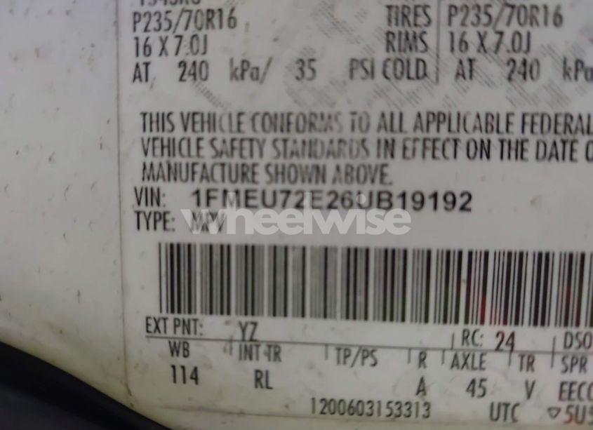 Photo 9 of 2006 Ford Explorer XLS (VIN 1FMEU72E26UB19192)