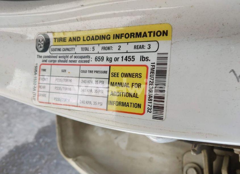 Photo 9 of 2006 Ford Explorer XLS (VIN 1FMEU72E36UA81732)