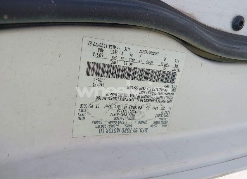 Photo 9 of 2007 Ford Explorer XLT (VIN 1FMEU73EX7UB65188)