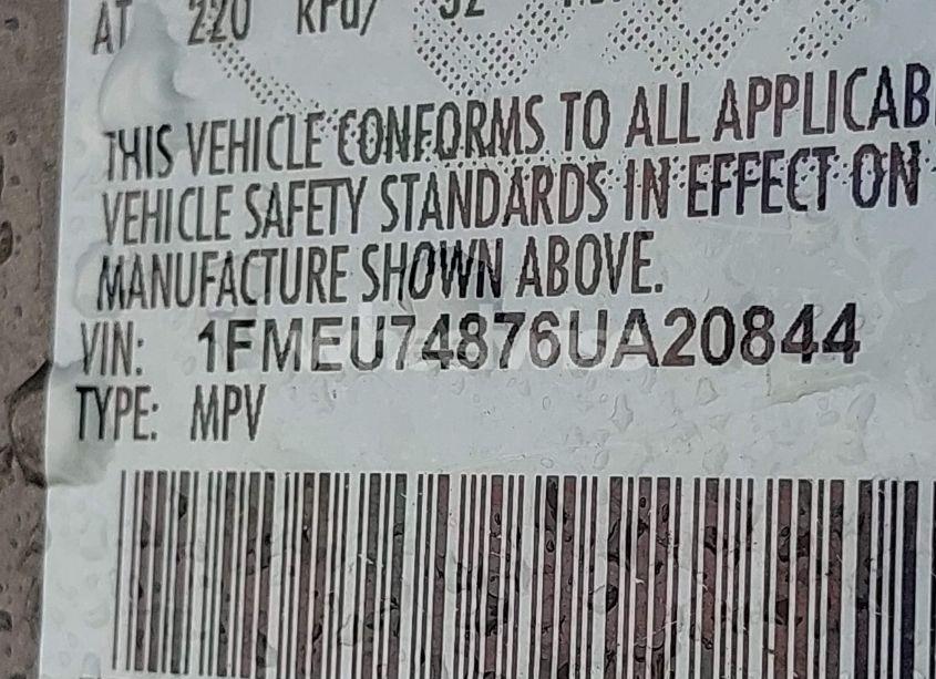 Photo 9 of 2006 Ford Explorer EDDIE BAUER (VIN 1FMEU74876UA20844)