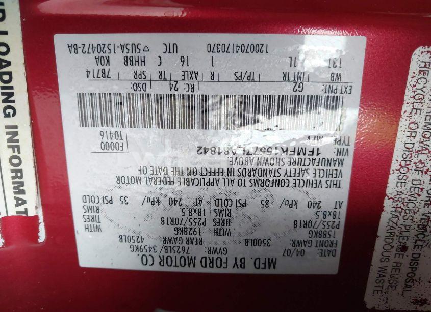 Photo 9 of 2007 Ford Expedition EL XLT (VIN 1FMFK15577LA81842)