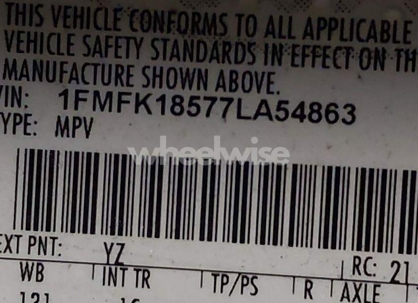 Photo 9 of 2007 Ford Expedition EL EDDIE BAUER (VIN 1FMFK18577LA54863)