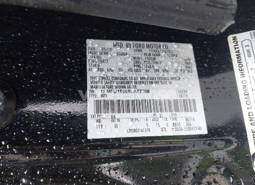 Photo 9 of 2008 Ford Expedition XLT (VIN 1FMFU15568LA77308)