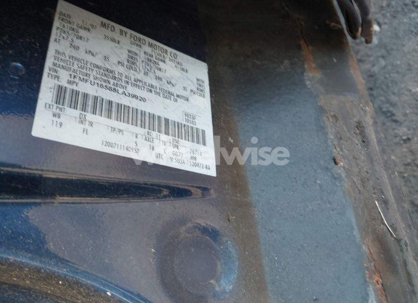 Photo 9 of 2008 Ford Expedition XLT (VIN 1FMFU16588LA39920)