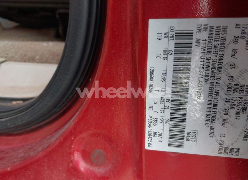 Photo 9 of 2007 Ford Expedition EDDIE BAUER (VIN 1FMFU17537LA01203)