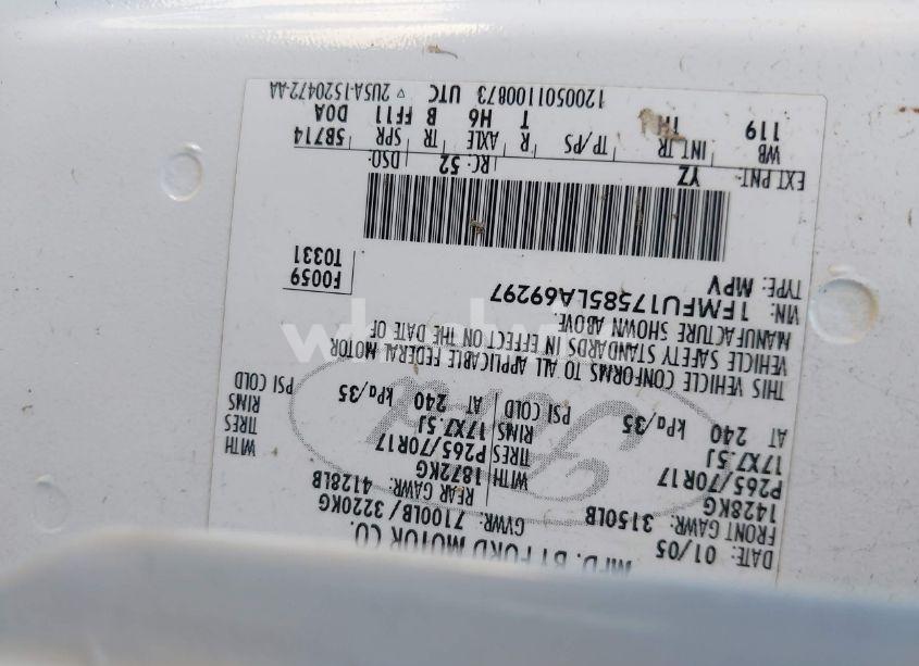 Photo 9 of 2005 Ford Expedition EDDIE BAUER/KING RANCH (VIN 1FMFU17585LA69297)