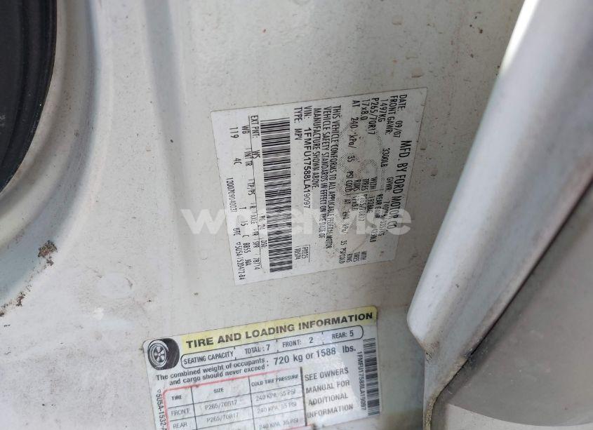 Photo 9 of 2008 Ford Expedition EDDIE BAUER/KING RANCH (VIN 1FMFU17588LA19097)