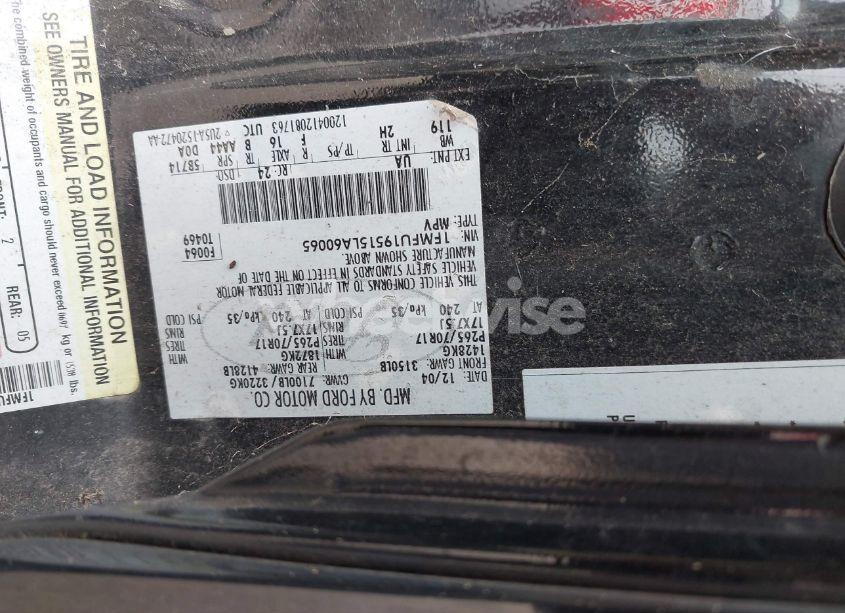 Photo 9 of 2005 Ford Expedition LIMITED (VIN 1FMFU19515LA60065)