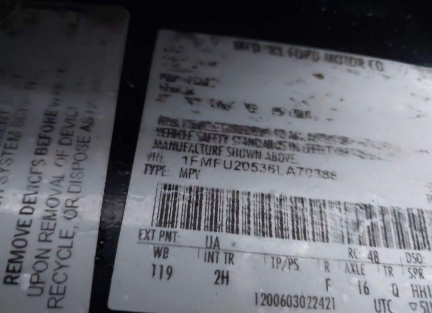 Photo 9 of 2006 Ford Expedition LIMITED (VIN 1FMFU20536LA70388)