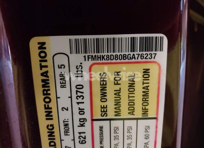 Photo 9 of 2011 Ford Explorer XLT (VIN 1FMHK8D80BGA76237)